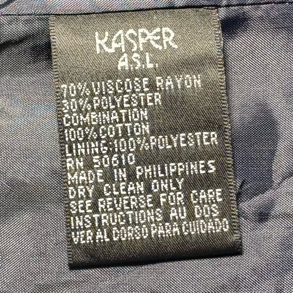 Kasper Navy Blue Women's Jacket/Blazer SZ 10 - Picture 4 of 5